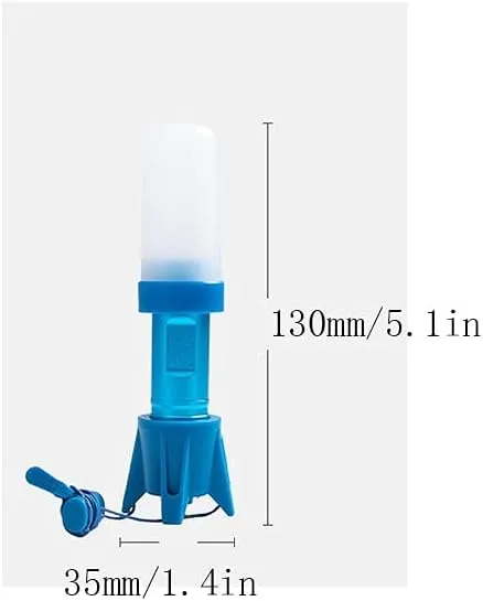 Camping Lantern Plastic Camping Lights, Multi-Function Tent Lights, Waterproof Battery Lights, Suitable Emergency Situations (Battery Not Included) Portable Light for Camping Hiking Fishing