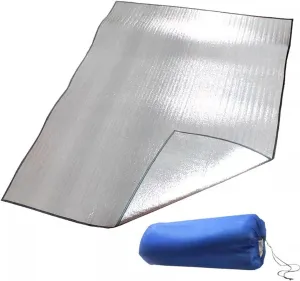 Camping Mat Aluminum Foam Foil Blanket Outdoor Portable Waterproof Sleeping Mat for Hiking Backpacking Double-Sided Camping Accessories
