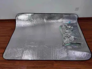 Camping Mat, Foldable Aluminium Foil Foam Sleeping Pad Picnic Tent Rug Blanket for Traveling and Outdoor Activities, 7mm Thickness Multiple Sizes