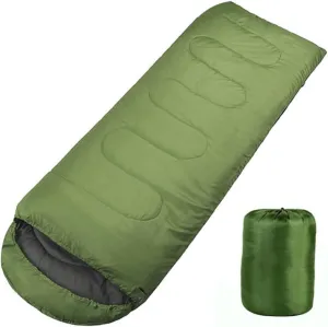 Camping Mummy for Adults Olive Green Drawstring Hood Lightweight and Durable for Cold Weather Hiking and Outdoor Activities