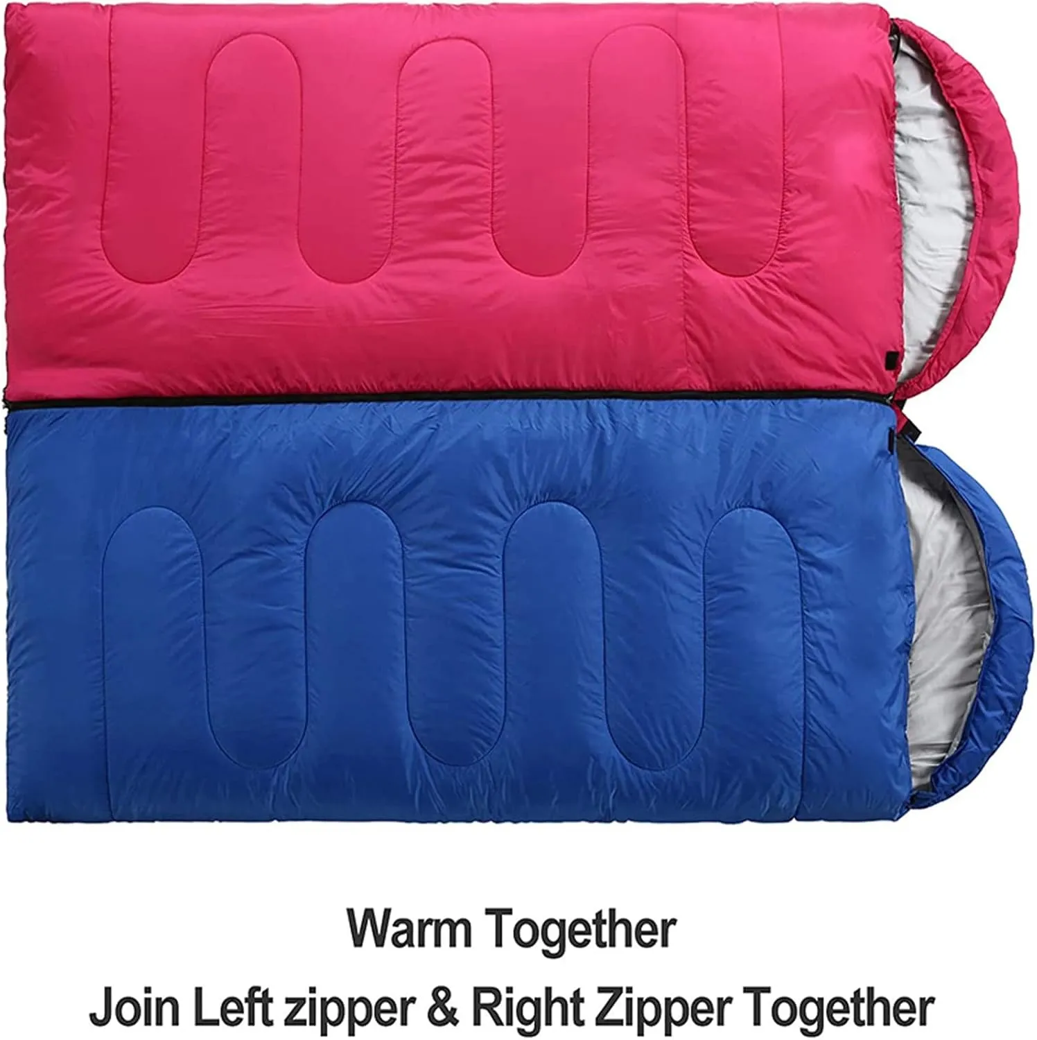 Camping Sleeping Bag,Sleeping Bag Ultralight Camping Waterproof Sleeping Bags Thickened Winter Warm Sleeping Bag Adult Outdoor Camping Sleeping Bags (Color : Blue, Size : 180 * 30 * 75cm)