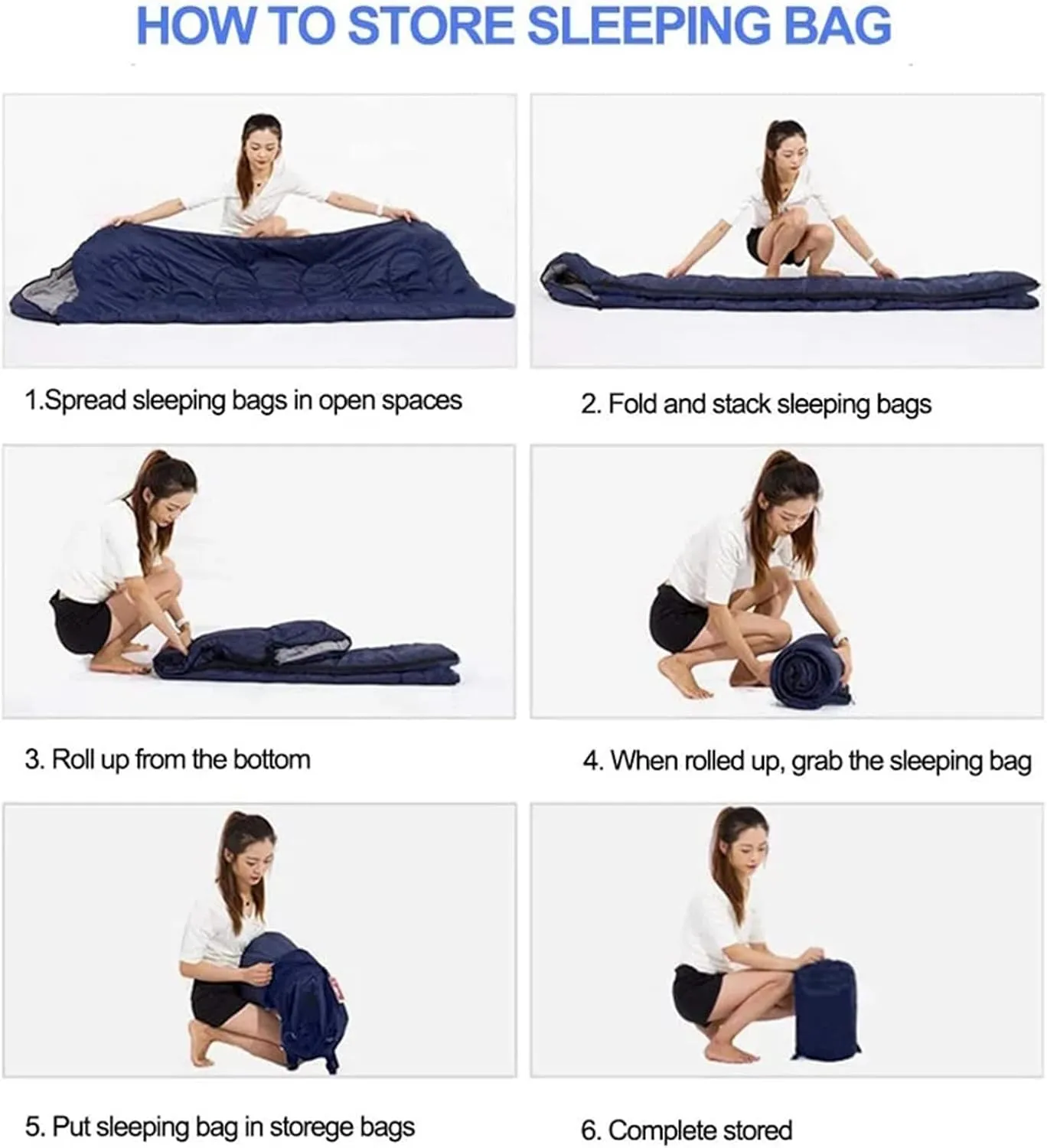 Camping Sleeping Bag,Sleeping Bag Ultralight Camping Waterproof Sleeping Bags Thickened Winter Warm Sleeping Bag Adult Outdoor Camping Sleeping Bags (Color : Blue, Size : 180 * 30 * 75cm)