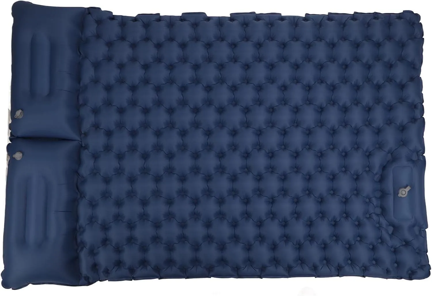 Camping Sleeping Pad, Camping Mat Portable Double Sleeping Pad Inflatable Camping Sleeping Pads with Pillow Ergonomic Design Nylon Camping Mat Camping Mattress for Outdoor Hiking