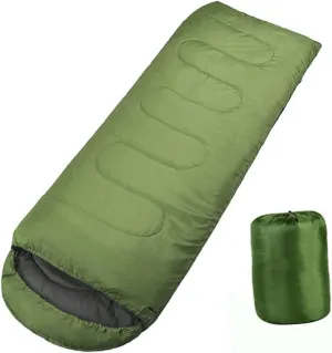 Camping with Drawstring Hood Lightweight Mummy for Adults for Hiking and Outdoor Activities Olive Green