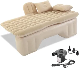 Car Air Mattress Back Seat for Kia K4 K5,Double Side Flocking Car Bed Portable Air Mattress Car Sleeping Mattress Car Accessories Cars Camping Bed,Off White