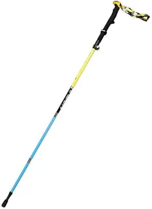 Carbon Fiber 5-Section Folding Trekking Pole Outer Lock Ultra-Light Ultra-Short Telescopic Walking Stick,for Hiking Camping Mountaineering