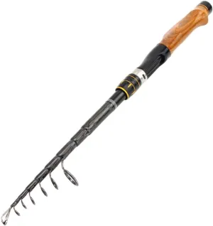 Carbon Spinning Rod Carbon Fiber Portable Telescopic Fishing Pole 2.1m