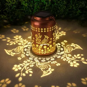 Cardinal Solar Lanterns Outdoor Waterproof Garden Decor Fathers Day Gifts for Women Men Mom Grandma Cardinal Hanging Solar Lights Metal Bird Decorative Lantern for Yard, Patio, Lawn,Pathway, Landscape