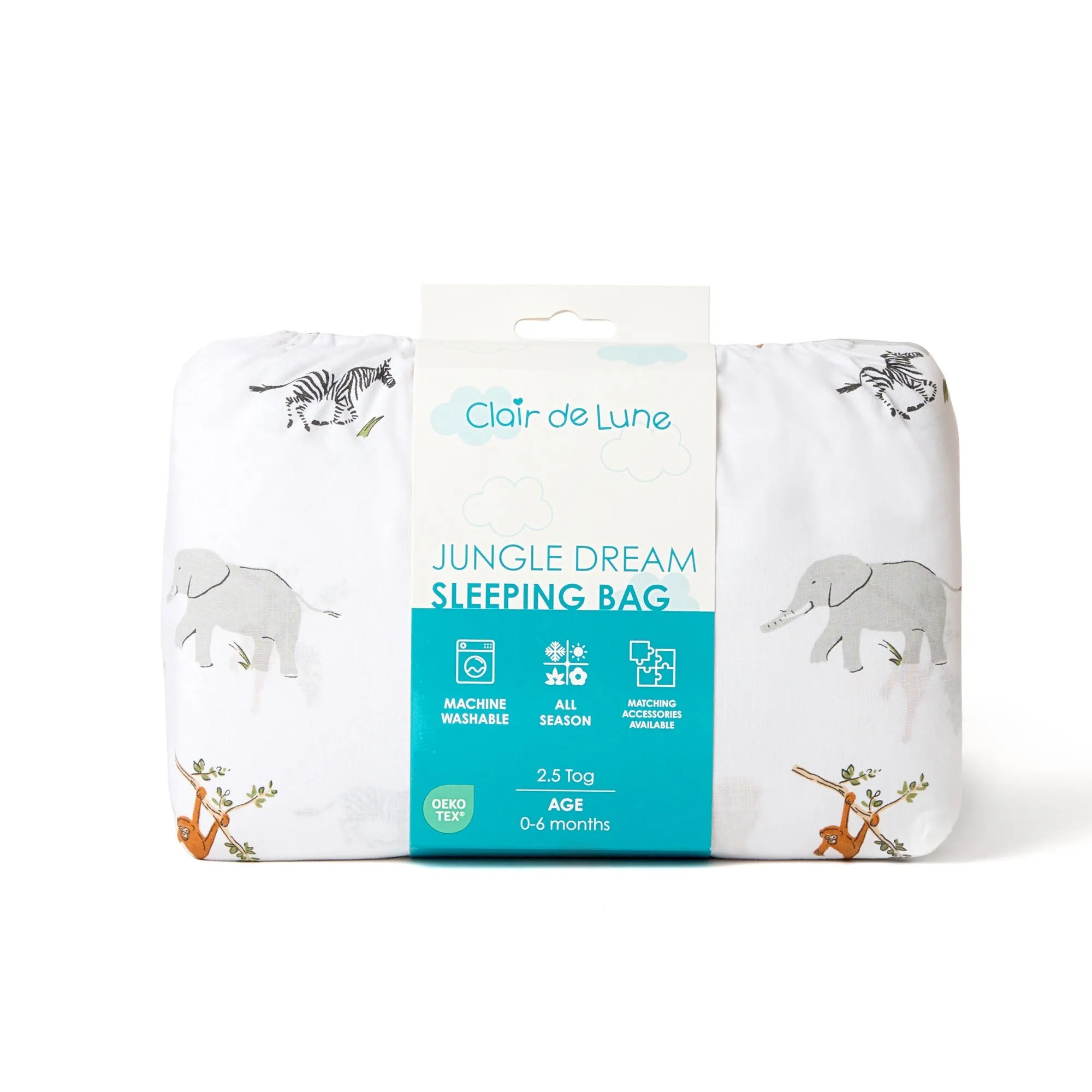 Clair De Lune Jungle Dream Sleeping Bag (0-6 Months) 2.5TOG
