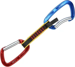 Climbing Carabiners Locking Carabiner Clip Straight Curve Door Flat Belt Mountaineering Quick Release Set Blue,Flat Belt Length:27cm