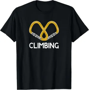 Climbing Mountaineering Alpine Carabiner Climbing T-Shirt