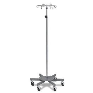 Clinton IV-336 , 6-Hook Infusion Pump Stand, 6-Leg