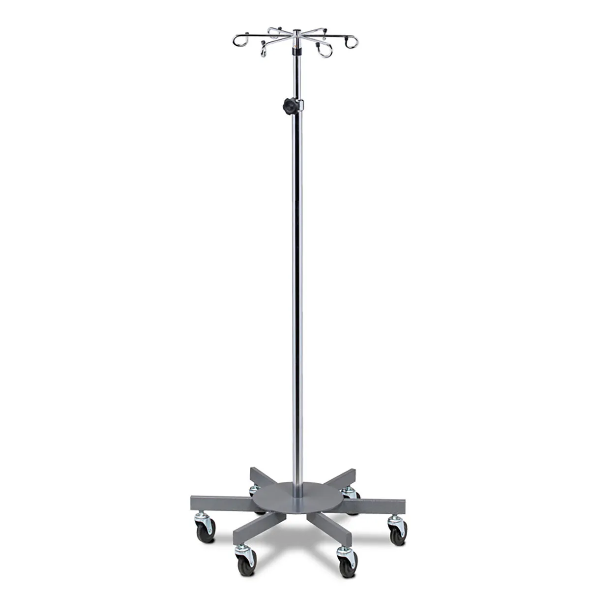 Clinton IV-336 , 6-Hook Infusion Pump Stand, 6-Leg