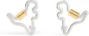 COACH Women's Signature Carabiner Rexy Stud Earrings