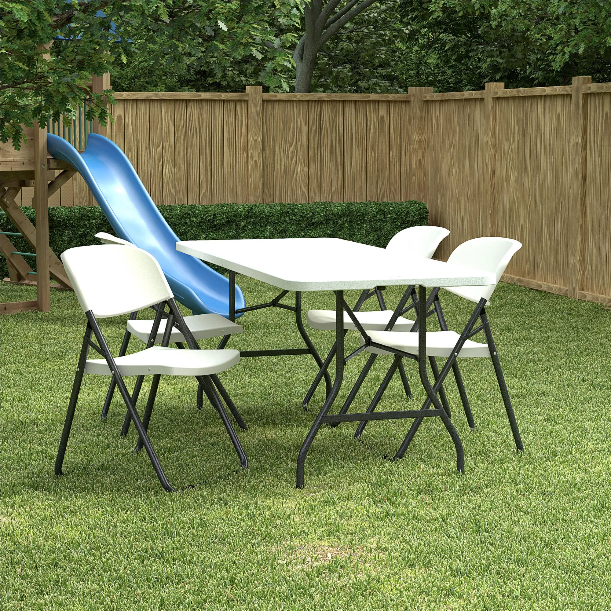 COSCO U-Leg Resin Folding Chair
