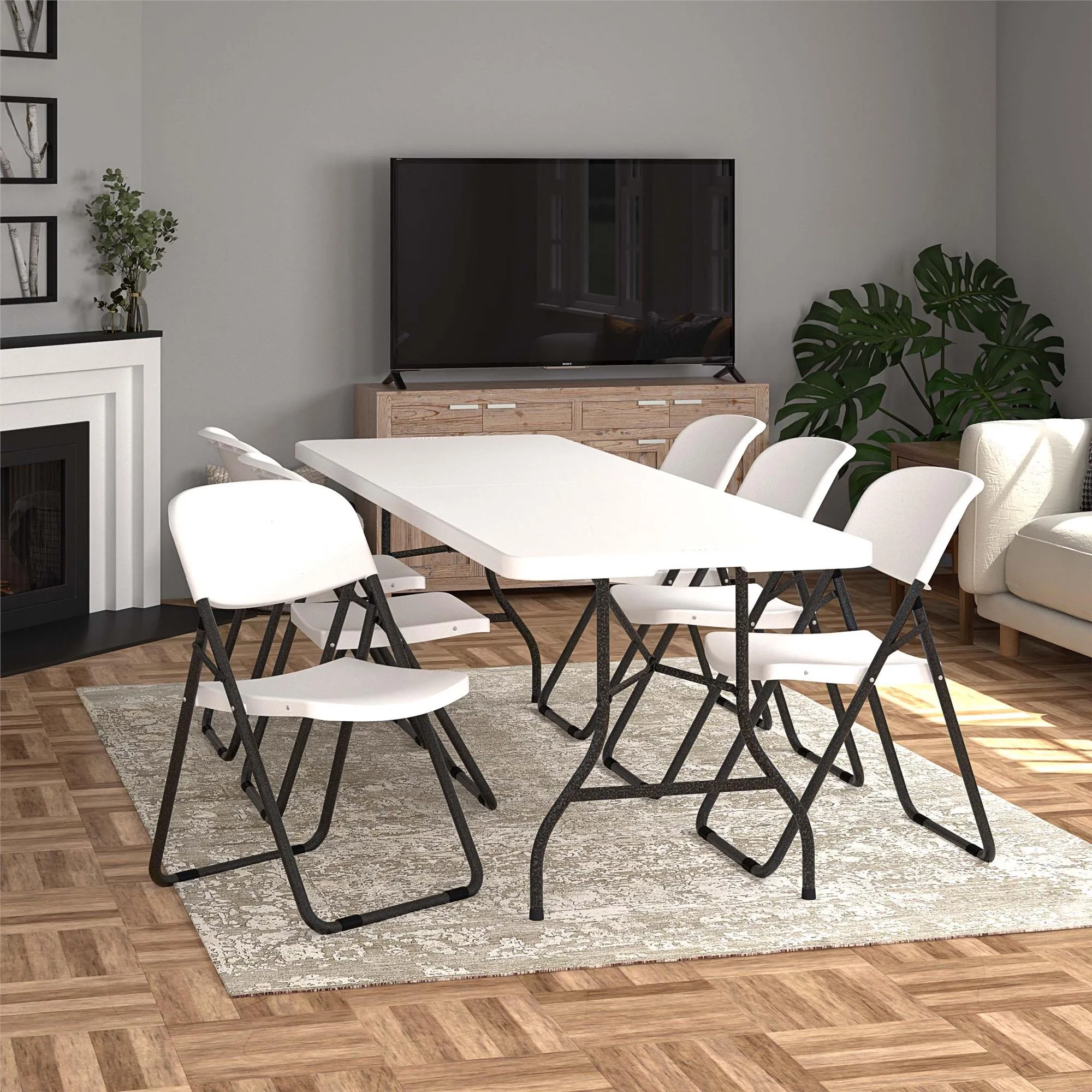 COSCO U-Leg Resin Folding Chair