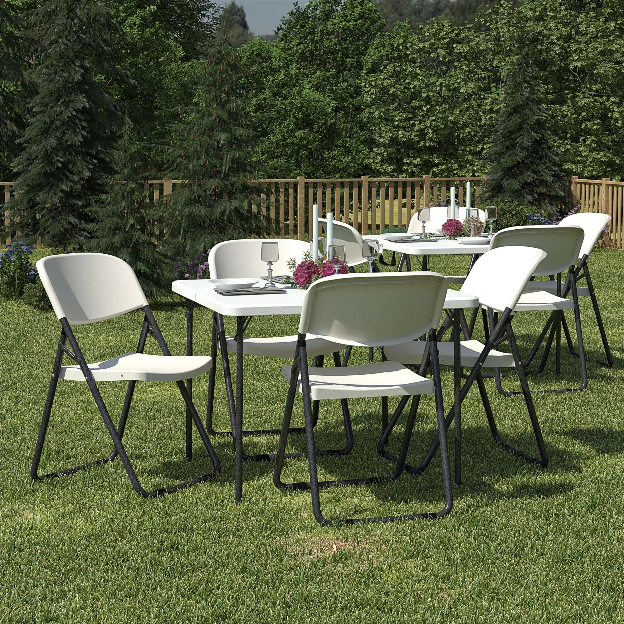 COSCO U-Leg Resin Folding Chair