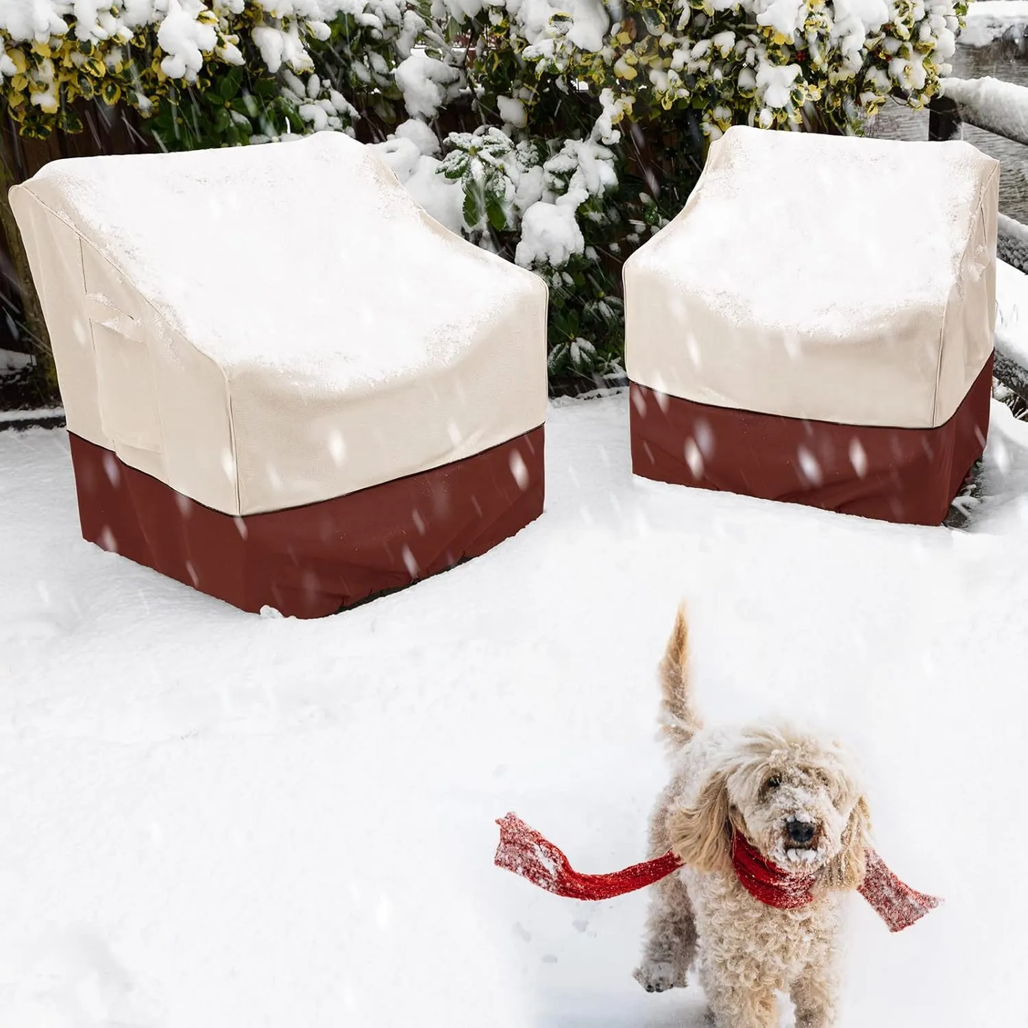 COSFLY Patio Furniture Covers Waterproof, Outdoor Chair Covers 2 Pack Heavy Duty - Fits up to 29W x 30D x36H Inches (2 Pack)