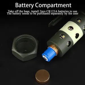 CS Airsoft Flashbang Flashlight Cosplay Movie Props Tactical Outdoor Portable Lantern Survival Strobe LED Lamp Camping Light