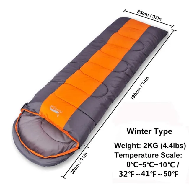 Desert Fox Large Sleeping Bag for Adults 1pc Winter Type Envelope Warm Sleeping Bags