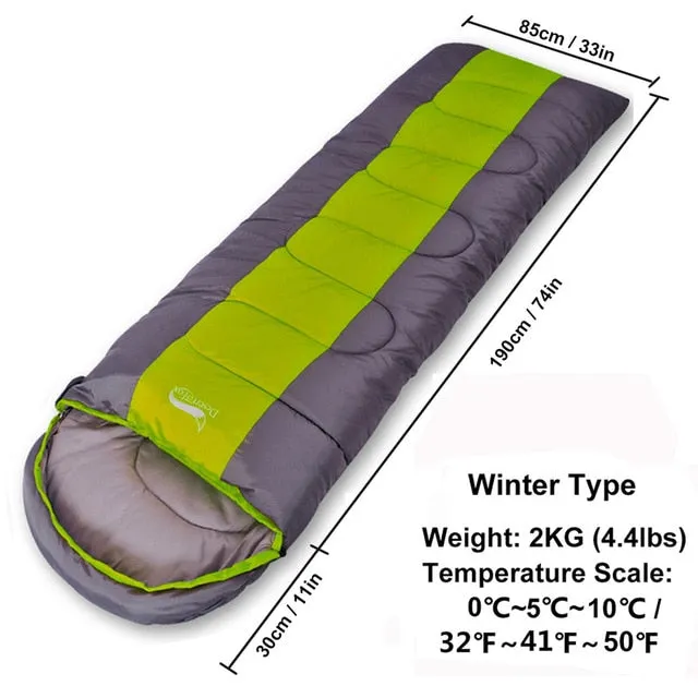 Desert Fox Large Sleeping Bag for Adults 1pc Winter Type Envelope Warm Sleeping Bags