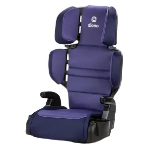Diono Connect3 R 2-in-1 High Back Booster, Slim Fit 3-Across in Many Mid-Sized Sedans and SUVs, for Children from 40-120 lbs., Lightweight with Cupholder, Purple Wildberry
