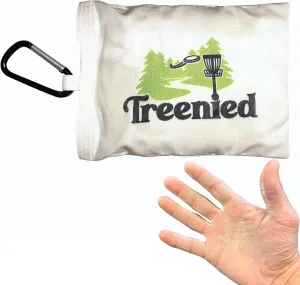 Disc Golf Chalk Bag with Clip (White) - Quick Drying and Super Absorbent - Excellent Disc Grip - Disc Golf Accessories - Grip Disc Golf Bag - Chalk Bag Disc Golf - Disc Golf Equipment