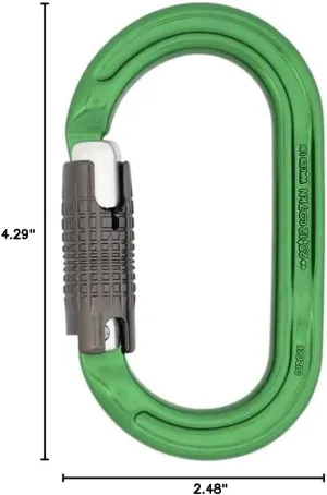 DMM Ultra O Locksafe Green 3-Stage Auto-Locking Carabiner