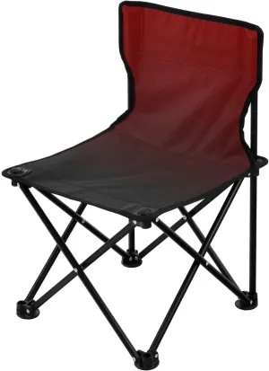 DOMIKING Black Red Gradient Kids' Portable Camping Chairs for Outdoor Lawn Chairs with Carry Bag Folding Chair for Picnic Beach Camping