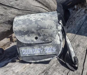 DOOMSDAY DISCS Canteen Bag | Lightweight Shoulder Strap Bag for Disc Golf | Includes Canteen and Holds 8 Or More Discs
