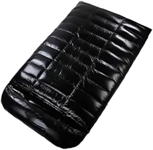 Double Four Seasons Outdoor Camping Sleeping Bag Ultra-Light Storage Folding Women and Men Suitable for Hiking Soft and Warm,Black Hello