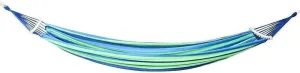 Double Hammock Portable Travelling Camping Hammock Canvas Striped with Backpack Swing Lounger (Color : Blue, Size : 200x150cm)
