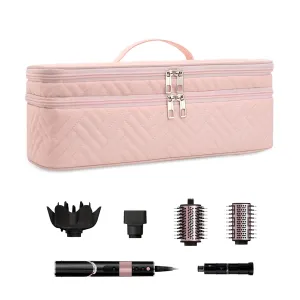 Double-Layer Carrying Case Apply to Revlon One-Step Hair Dryer, Travel Bag for Hair Volumizer/Styler,Water Resistant Storage Organizer Box,Compatible with FlexStyle Attachment (Bag Only)