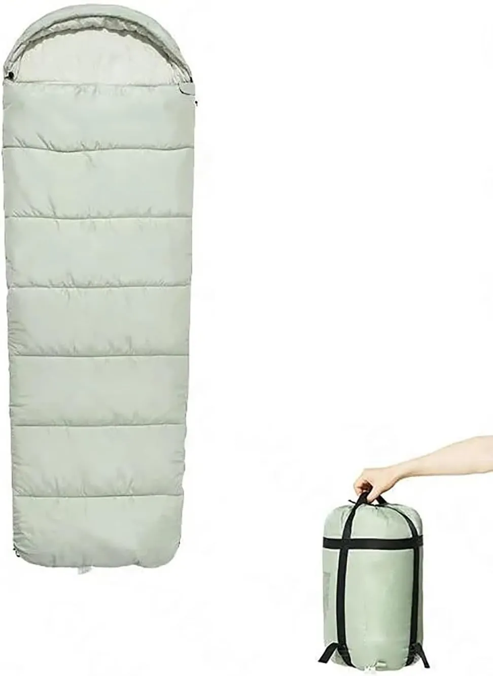 Double Sleeping Bag, Sleeping Bag with 2 Pillows, Protable -5℃~15℃ Warm Cotton 1.4kg/1.8kg Ultralight Spliced Envelope for Camping, Backpacking or Hiking