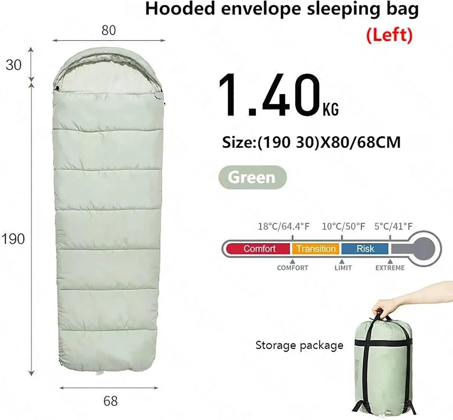 Double Sleeping Bag, Sleeping Bag with 2 Pillows, Protable -5℃~15℃ Warm Cotton 1.4kg/1.8kg Ultralight Spliced Envelope for Camping, Backpacking or Hiking