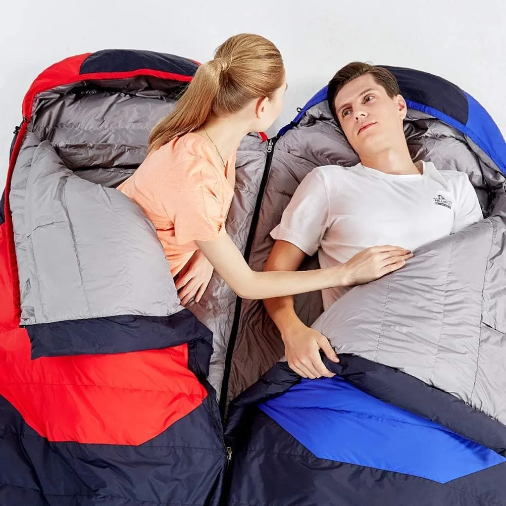 Down Sleeping Bag 3-4 Seasons, 210 * 80 cm, Water Resistant Sleeping Bag for Outdoors, Camping, Backpacking, Hiking, Trekking and Outdoor Activities