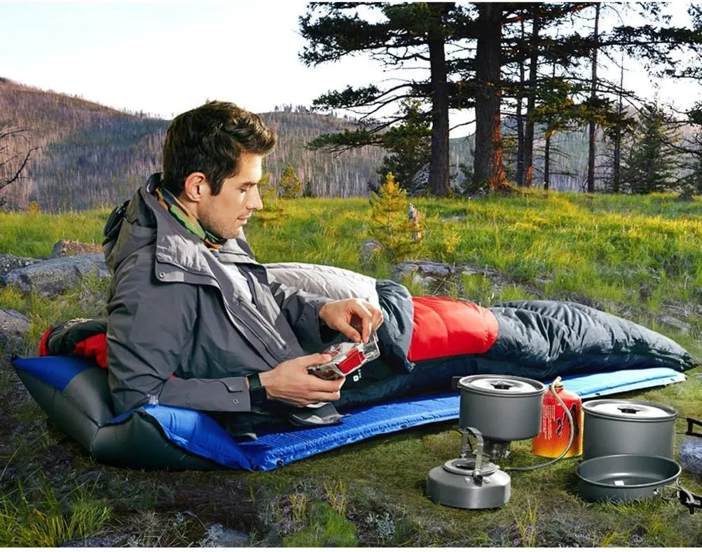 Down Sleeping Bag 3-4 Seasons, 210 * 80 cm, Water Resistant Sleeping Bag for Outdoors, Camping, Backpacking, Hiking, Trekking and Outdoor Activities