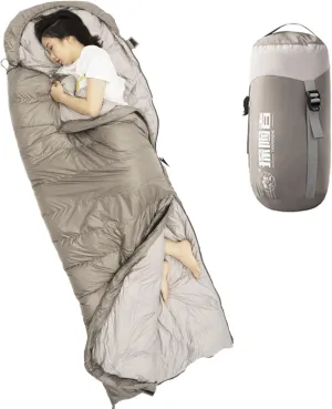 Down Sleeping Bag,300g/600g Down Fill Power Cold-Weather Mummy Sleeping Bag,Ultralight 3 Season for Adults Camping,Hiking,Backpacking with Compression Stuff Sack,300gDownFilling