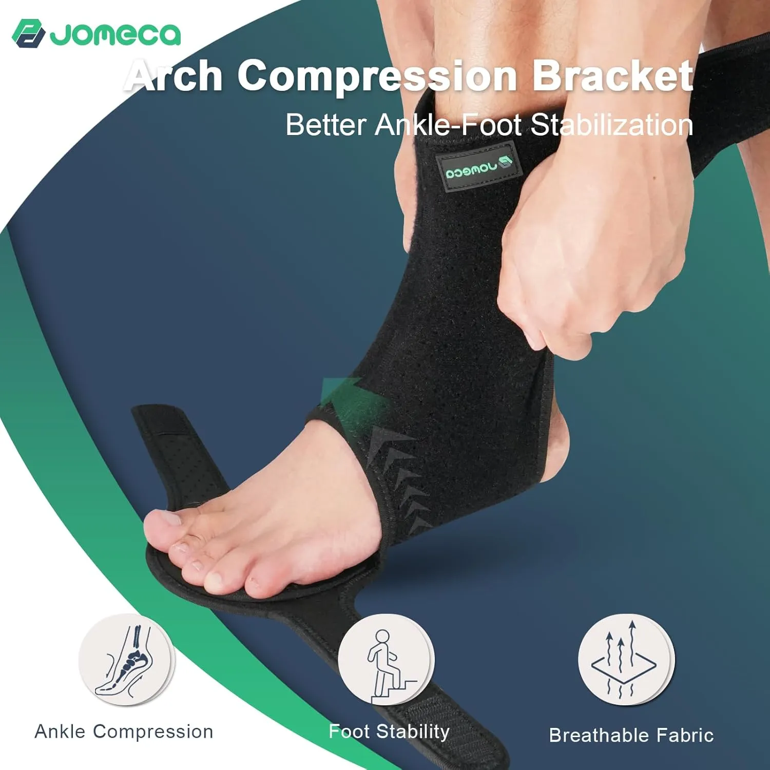 Drop Foot Brace with Arch Support, Medical Grade Adjustable AFO & Foot Orthosis Brace for Walking, Relieve the Instability of Lower Limbs by MS, TBI, Stroke, Cerebral Palsy, Fracture (Right,