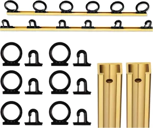 DU-BRO Fishing Trac-A-Rod Storage System, 2-Feet, Black/Gold