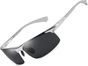 DUCO Men's Sports Polarized Driving Carbon Fiber Sunglasses for Men UV400 Protection DC8277