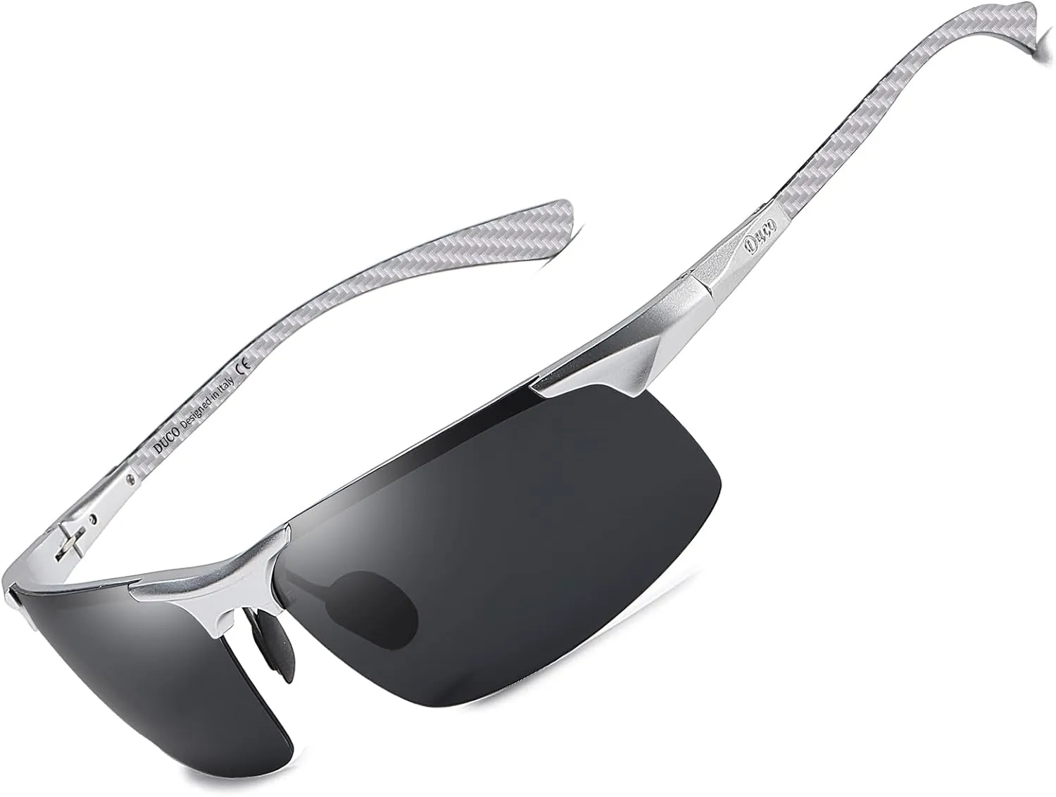 DUCO Men's Sports Polarized Driving Carbon Fiber Sunglasses for Men UV400 Protection DC8277