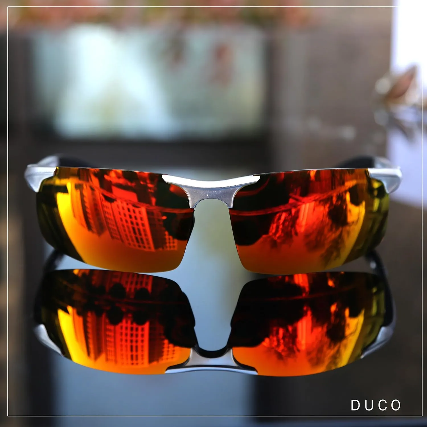 DUCO Mens Sports Polarized Sunglasses UV Protection Sunglasses for Men 8177s