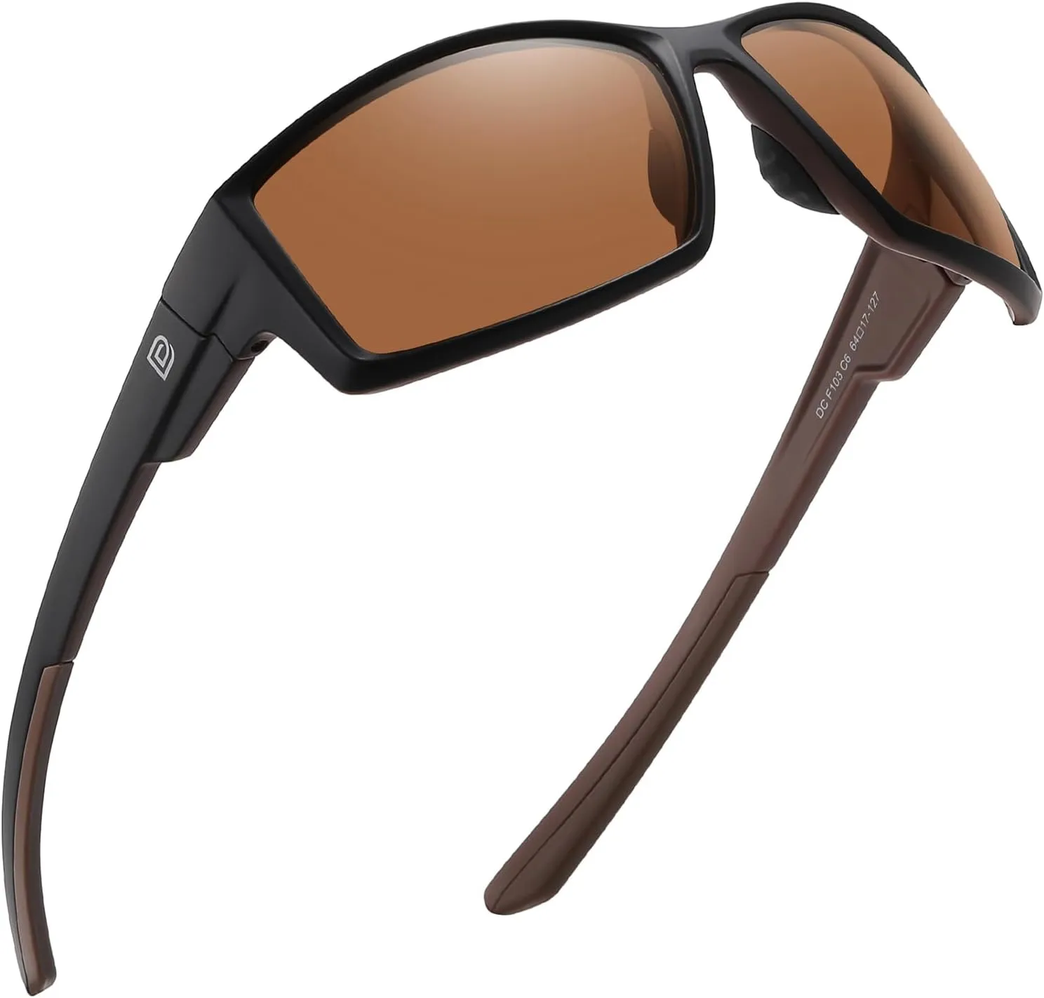 DUCO Polarized Sports Sunglasses for Men Women UV400 Protection Lightweight Frame for Fishing Driving Running F103