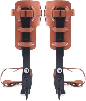 DYRABREST Tree Climb Spikes Set,Adjust Belt Straps,Tree Pole Climbing Shoes Tool for Picking Fruit,Climbing and Sports