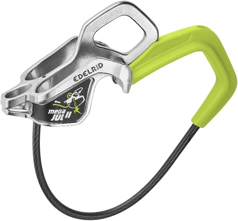 EDELRID Unisex - Adult Mega Jul II Fuse Device, Slate, One Size