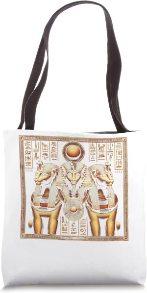 Egypt Aker Double Lion God Horizon Past Future Tote Bag