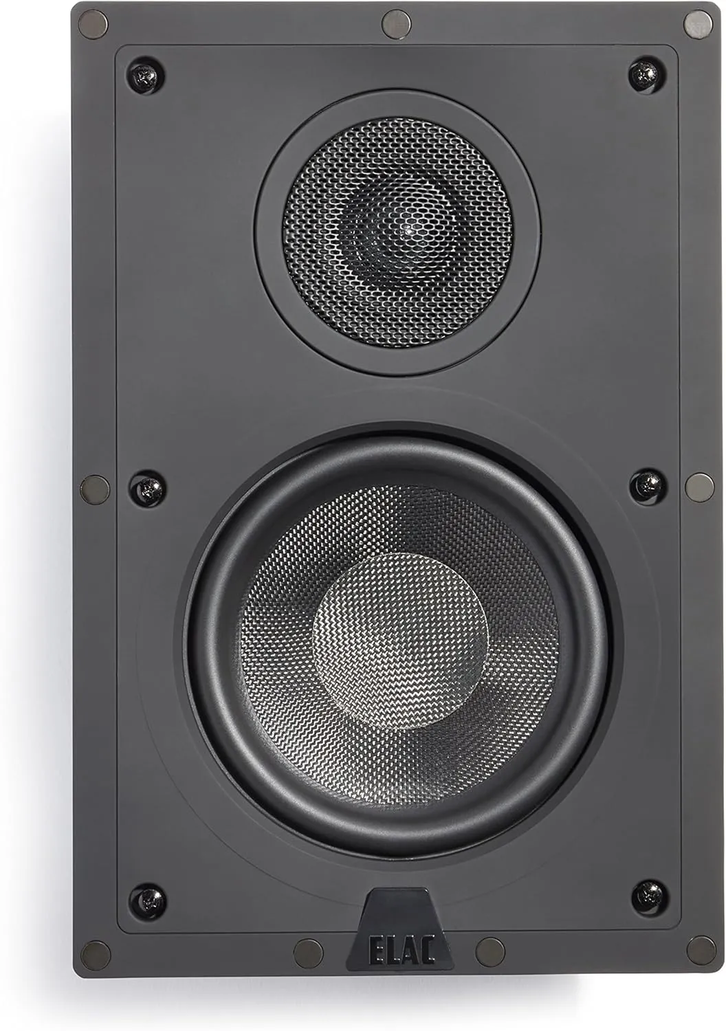 Elac - Debut IW-D61-W Custom in-Wall Speaker (Ea), Black