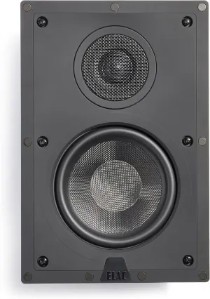 Elac - Debut IW-D61-W Custom in-Wall Speaker (Ea), Black