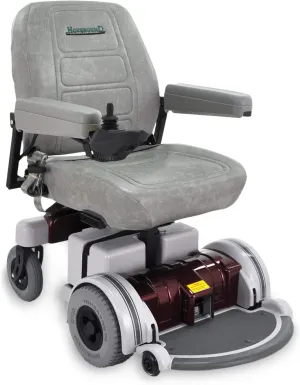 Electric Wheelchair - Motorized Power Chair and Mobility Scooter | LX-5 Red Trim, 19-inch Large Reclining Adult Seat